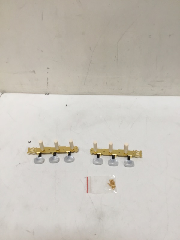 Photo 2 of Metallor Classical Guitar String Tuning Pegs Gold Plated Machine Heads Tuining Keys Tuners Single Hole 3 on a Plank 3L 3R
