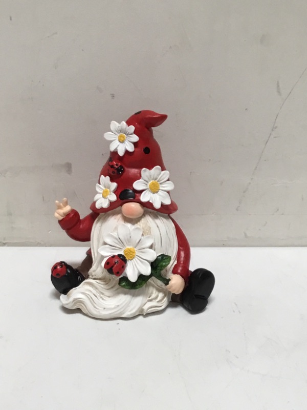 Photo 1 of Hodao Ladybug Gnomes 6" H Ladybug Kitchen Tiered Tray Decor Ladybird Gnomes Resin Swedish Tomte Scandinavian Figurine Spring Summer Decorations Indoor Home Decor
