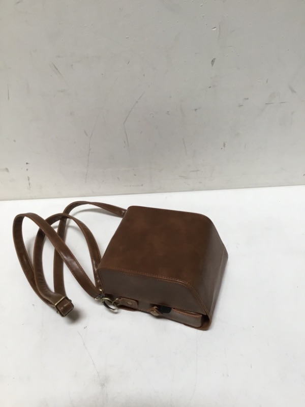 Photo 3 of HelloHelio Vintage Camera Bag for Polaroid Onestep+/ Now+ Polaroid Originals Onestep 2 VF/Now I-Type IBluetooth Connected Instant Film Camera (Brown Case)
