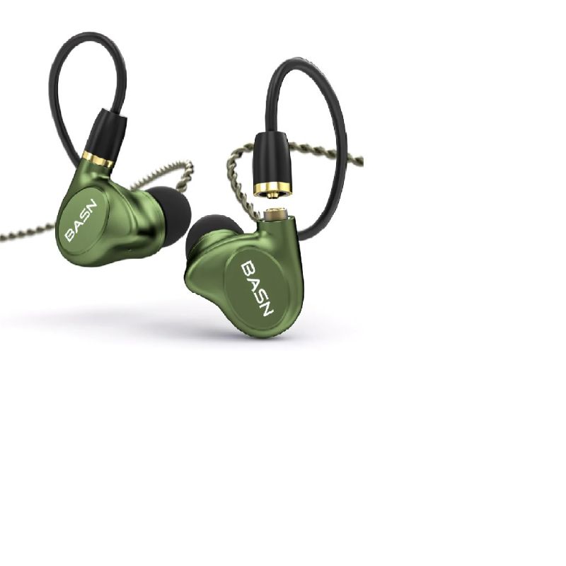 Photo 1 of BASN Metalen 4 Drivers (2DD+2BA) In-Ear Monitor Headphones (Green)
