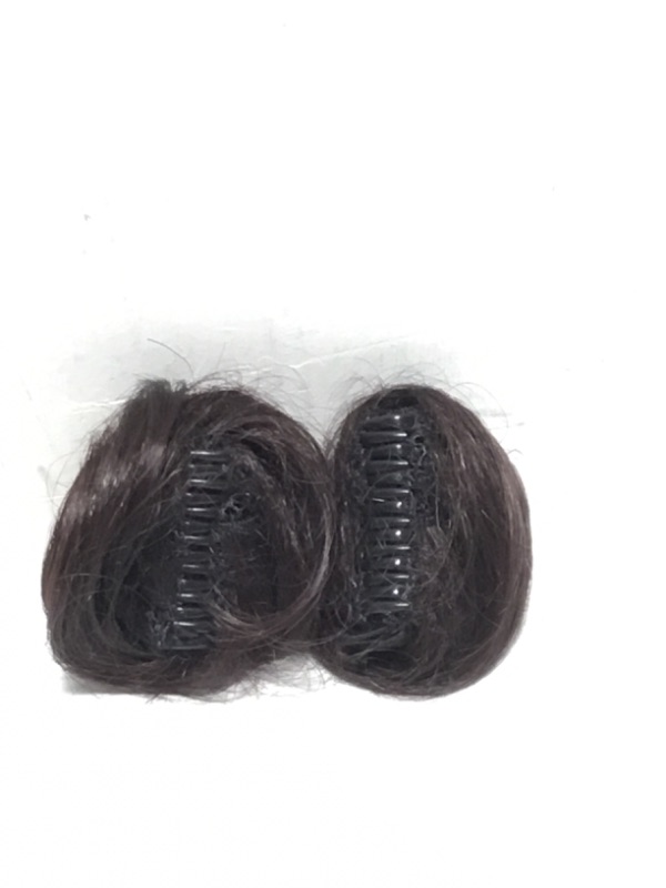 Photo 3 of 2 PCS Messy Bun Hair Piece Human Hair Messy Rose Bun Hair Buns Hair Piece for Women Real Hair Scrunchies Updo Hair Pieces Bun Extension Ponytail Messy Hair Bun - Black
