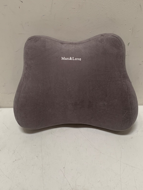 Photo 2 of Max&Love Lumbar Support Pillow Improve Posture While Sitting Memory Foam and Ergonomic Design for Office Computer Chair Car
