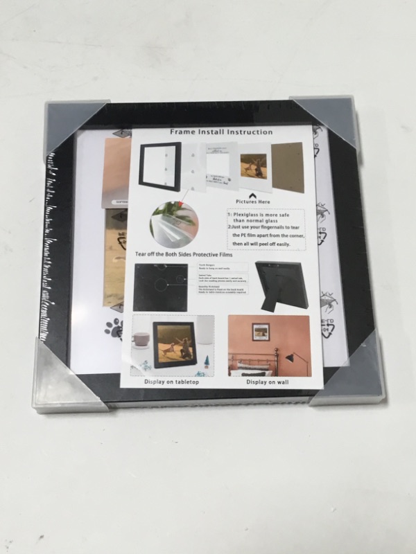 Photo 1 of KCRasan Dog Memorial Picture Frame - Pet Memorial Picture Frame for Pet Loss of Gift - Dog Remembrance Frame Dog or Cat with Sympathy Pet Tribute Keepsake(9x9 memorial frame)
