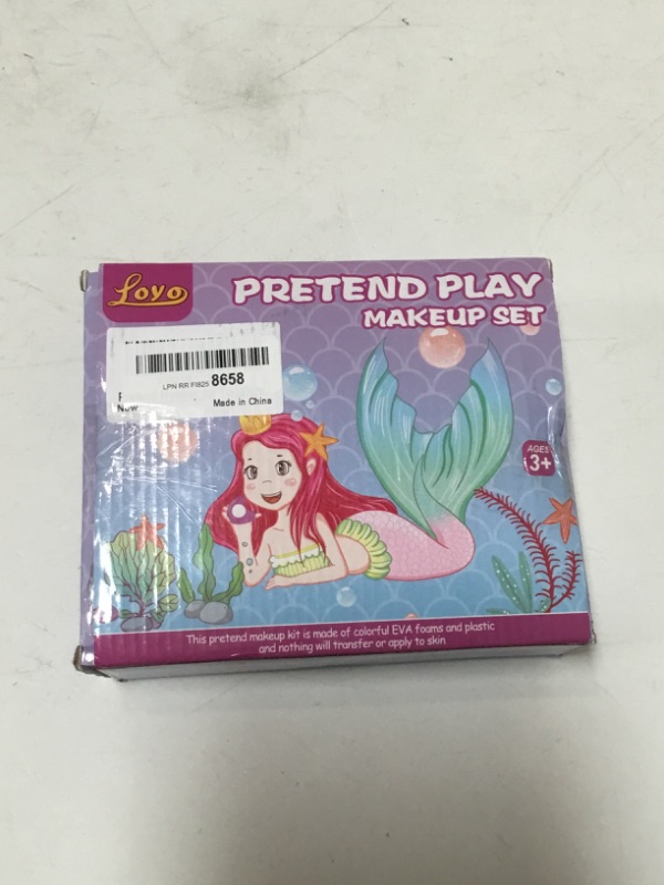 Photo 2 of Loyo Pretend Makeup for Toddlers - Pretend Play Makeup for Little Girls with Mermaid Purse, Fake Makeup Toys Set for Toddler Girls Age 3 4 5 6 Christmas Birthday Gift
