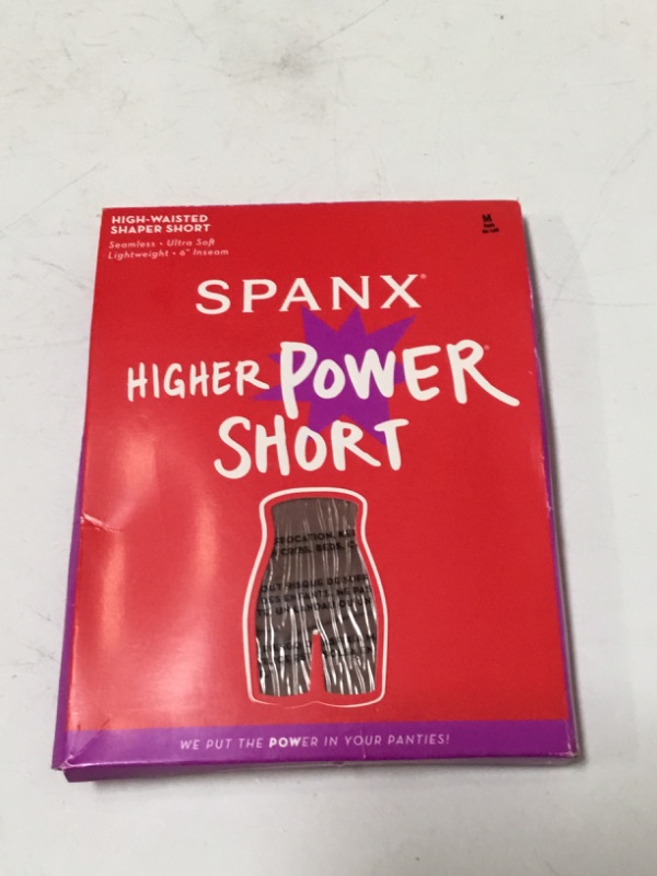 Photo 2 of Spanx Higher Power Shorts - High-Rise Waist Shapewear, Tummy Control, Breathable Medium Cafe Au Lait
