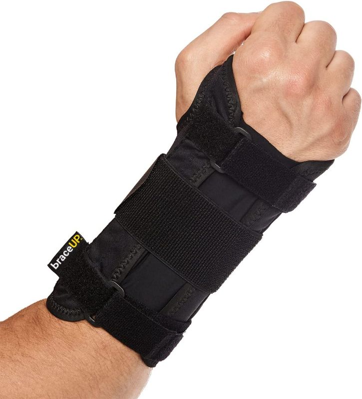Photo 1 of BraceUP Carpal Tunnel Wrist Brace for Men and Women - Metal Wrist Splint for Hand and Wrist Support and Tendonitis Arthritis Pain Relief
