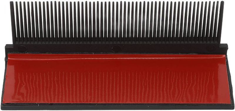Photo 1 of Electric Hair Splint Comb - Carbon Fibre Hair Straightening Comb - Carbon Fibre Hair Comb, H Series for Hair Straightener (Black)
