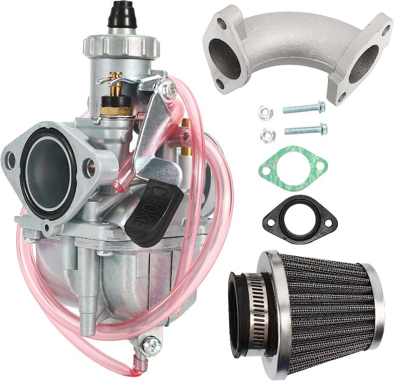 Photo 1 of ABCERRSI Dirt Bike Carburetor 125cc,VM22 26mm Carb with Air Filter Intake Pipe for SSR 125 Pit Bike 110cc 150cc 212cc Enduro Bike Go Kart,Replacement for ATV Motorcycle CRF70 XR50 DB17 RFZ DBX1 RFX150
