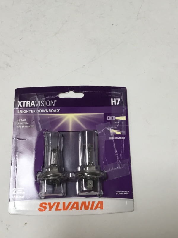 Photo 2 of SYLVANIA - H7 XtraVision - High Performance Halogen Headlight Bulb, High Beam, Low Beam and Fog Replacement Bulb (Contains 2 Bulbs)
