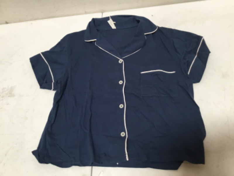 Photo 1 of Stars Above navy and white pj shirt size (MEDUIM)