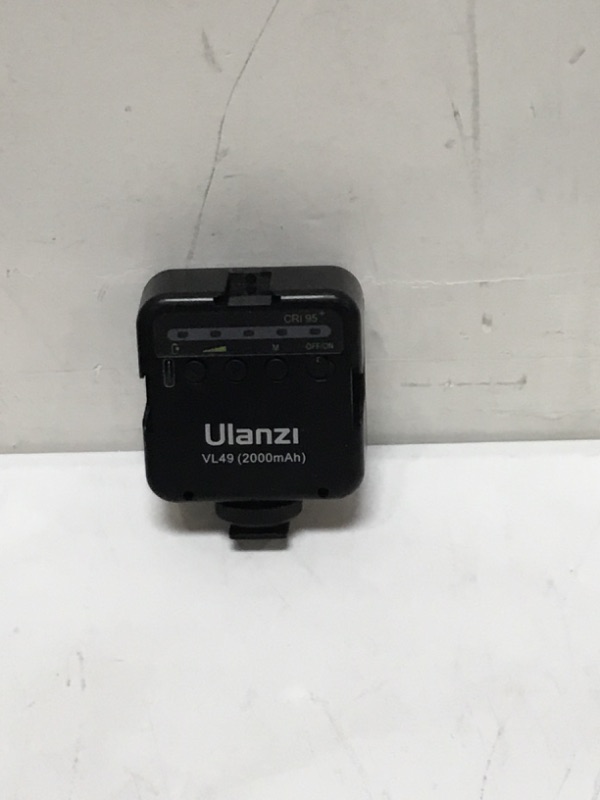 Photo 2 of Ulanzi VL49 LED Video Light for Camera Hot Shoe or Tripod for Vlog Camera Rigs, iPhones, GoPro, DSLR Cameras