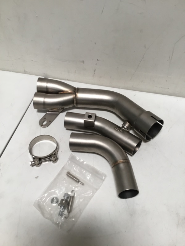 Photo 2 of Motorcycle Exhaust For Yamaha YZF-R1 R1 2009-2014 Escape Muffler Middle Link Pipe Underseat Eliminator Cat Delete Air Pressure
