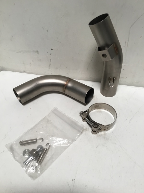 Photo 3 of Motorcycle Exhaust For Yamaha YZF-R1 R1 2009-2014 Escape Muffler Middle Link Pipe Underseat Eliminator Cat Delete Air Pressure
