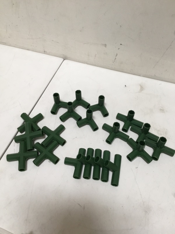 Photo 1 of Bddalpke 2X 20Pcs 11mm Greenhouse Connectors Green Furniture Plant Connector Buckle Suitable Stands and Greenhouse S Construction

