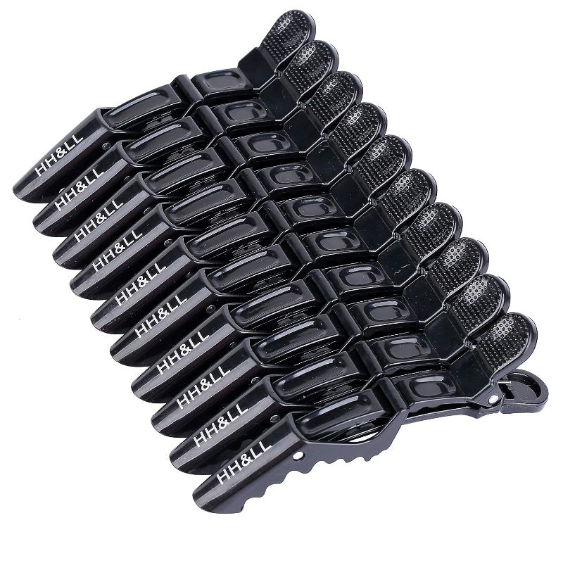 Photo 1 of Hair Clips for Women and Girls by HH&LL – Wide Teeth & Double-Hinged Design – Alligator Styling Sectioning Clips of Professional Hair Salon Quality - 10Pack
