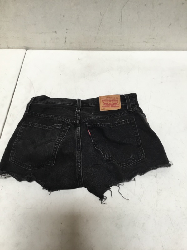 Photo 2 of Vintage Women's Levi's 501 Cut-off Black Shorts (unknown size)
