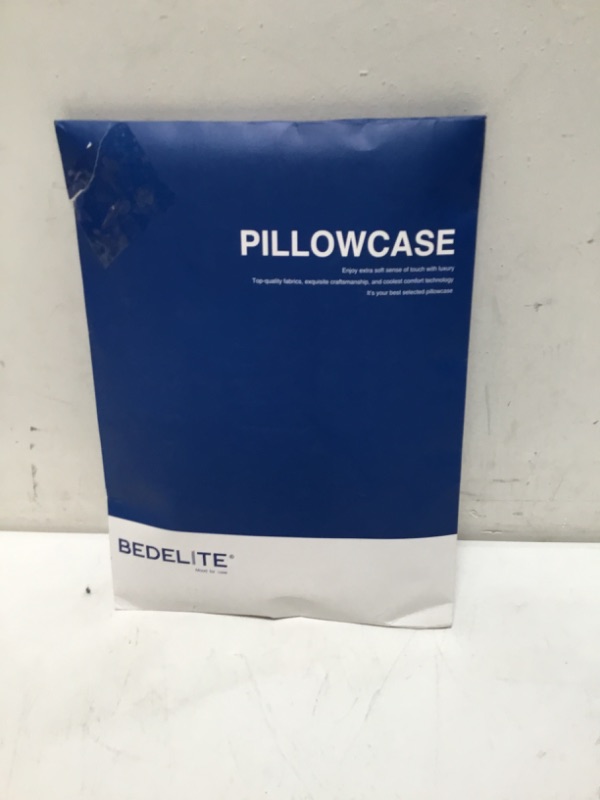 Photo 2 of BEDELITE Satin Pillowcase for Hair and Skin, King Pillow Cases Set of 2 Pack, Super Soft Silky Navy Pillow Case with Envelope Closure (20x40 Inches) Navy King (20" x 40")