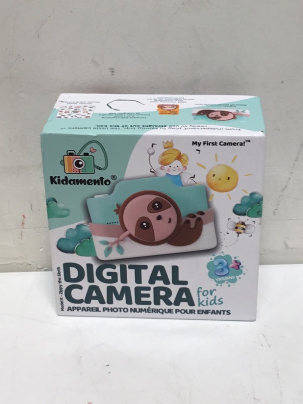 Photo 2 of Kidamento Digital Camera for Kids Model K Zippy The Sloth, Photo Activity Book Through My Lens, Bundle