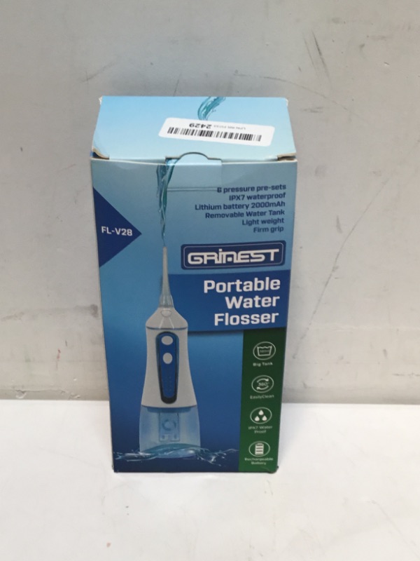 Photo 2 of Water Flosser with 200ml Tank Professional Cordless Dental Oral Irrigator - Portable and Rechargeable IPX7 Waterproof 3 Modes Water Flossing for Home and Travel, Braces & Bridges Care
