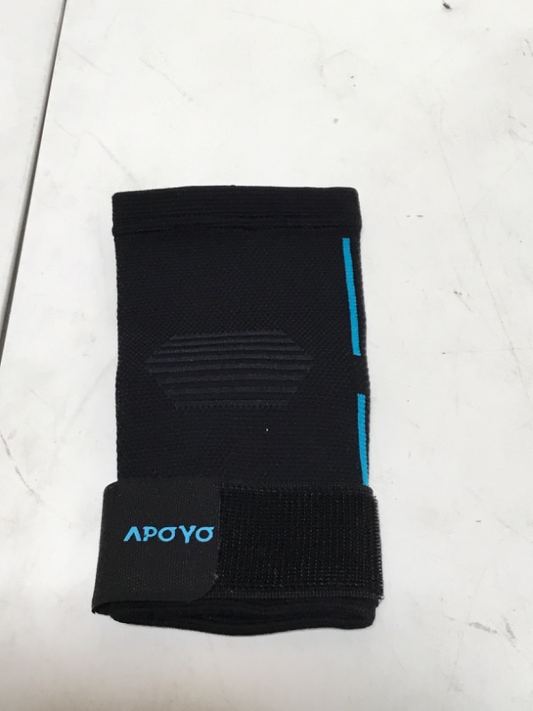 Photo 2 of APOYO Elbow Brace for Tendonitis and Tennis Elbow, Elbow Compression Sleeve, Tennis Elbow Brace for Women and Men w/ Adjustable Strap for Tennis Elbow Relief, Weightlifting, Arthritis, Workouts, Reduce Joint Pain During Fitness Activity (Small)
