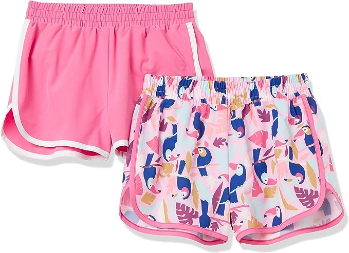 Photo 1 of Amazon Essentials Girls 2-Pack Active Running Short (medium 8)
