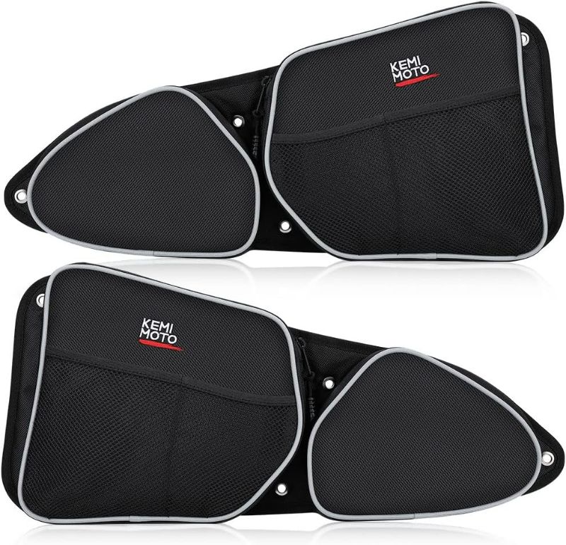 Photo 1 of kemimoto 2014-2018 1000 Door Bags Compatible with RZR Driver and Passenger Side Front Upper Storage Bag with Knee Protection