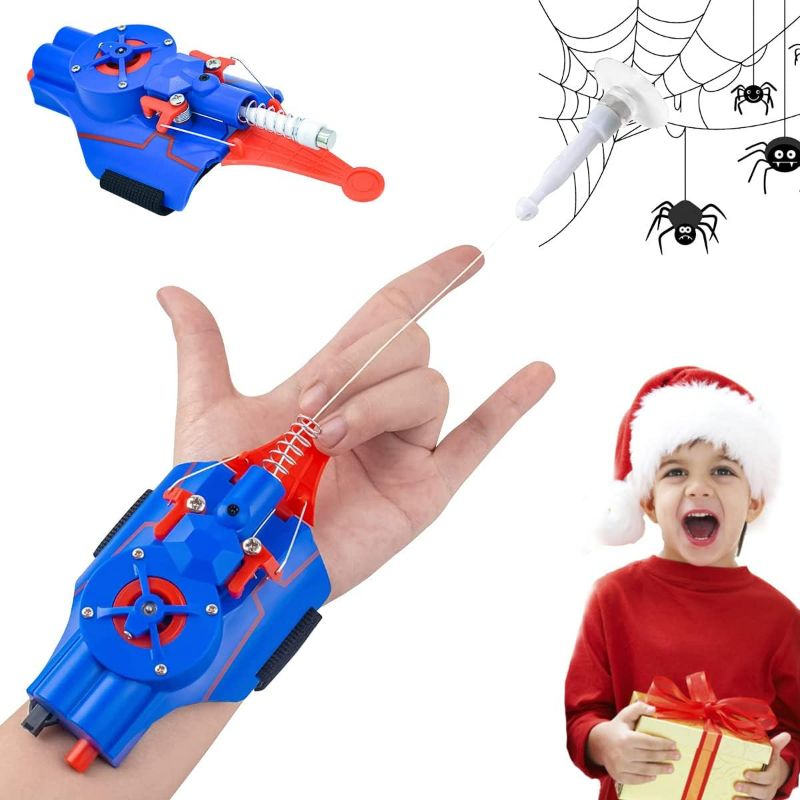 Photo 1 of Siomiy Web Launcher Toy, New Web Shooters, Rechargeable Spider Launcher Toy, Silk Spider String Launcher for Cosplay (Blue)