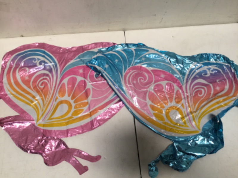 Photo 3 of 3  Pieces Butterfly Balloons Animal Aluminum Foil Balloons for Butterfly Themed Party Baby Shower Wedding Birthday Pink