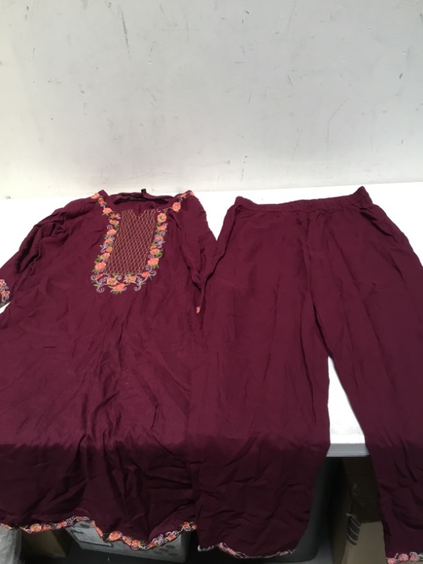 Photo 1 of  Pret Casual Khaddar 2 Piece  BURGUNDY (Size 40)