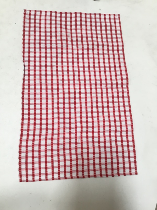 Photo 2 of 1 PC  Gingham Check Tabletop Collection, Red,
