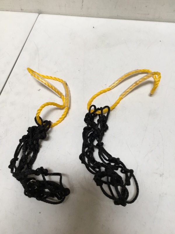 Photo 1 of 2 piece Riakrum Paracord bottle sling  Bottle Holder diy survival bottle carrier (black and yellow)