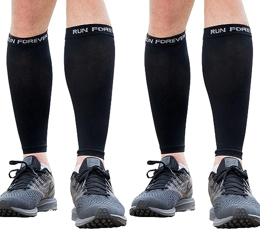 Photo 1 of Run Forever Calf Compression Sleeves For Men And Women - Leg Compression Sleeve - Calf Brace For Running, Cycling, Travel
