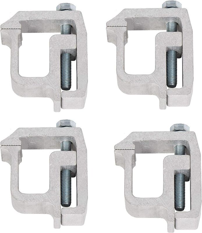 Photo 1 of 4 Pcs Truck Clamps for Mounting Caps Camper Shell Topper Canopy Heavy Duty Aluminum
