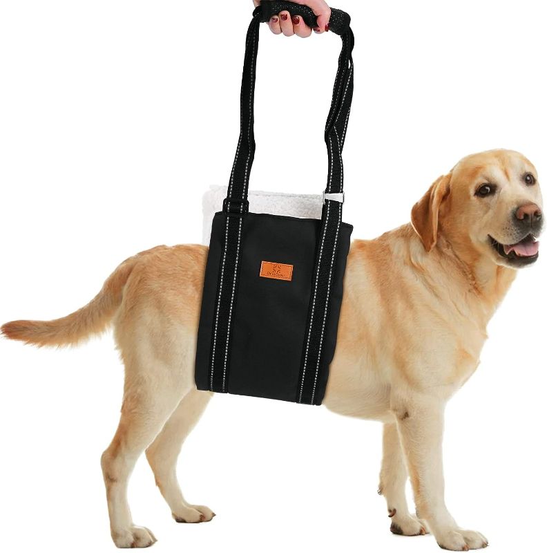 Photo 1 of Dog Sling for Hind Leg Support- Adjustable Straps Detachable Fleece for Medium Large Dogs- L
