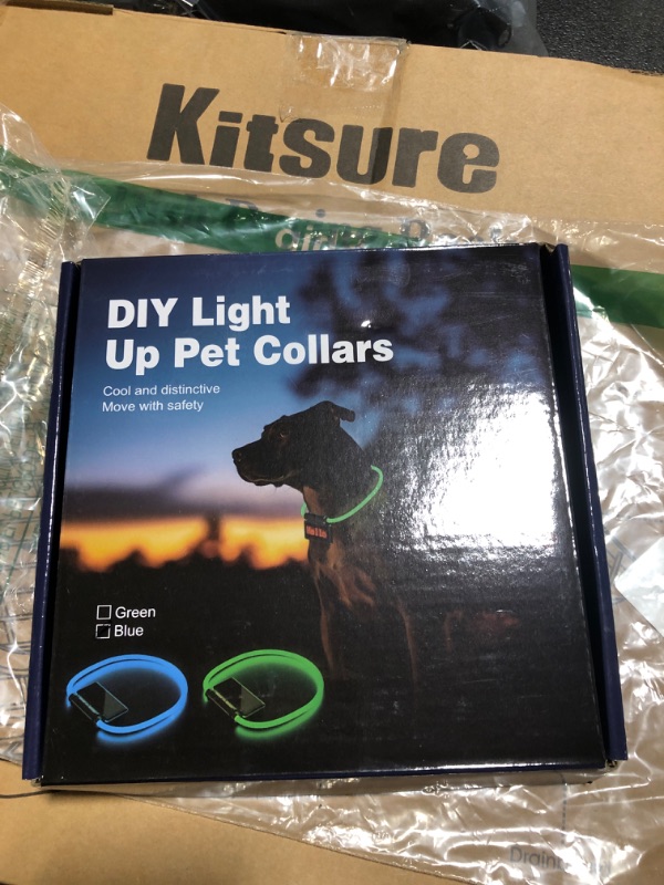 Photo 2 of ***Missing Collar***
Smart Bluetooth Light Up Dog Collar, 24-inch DIY Led dog Collar Rechargeable, Dog Tags Personalized with 8 Dynamic Mode, Flash lighted dog collars for night walking, Small, Medium, Large Dogs