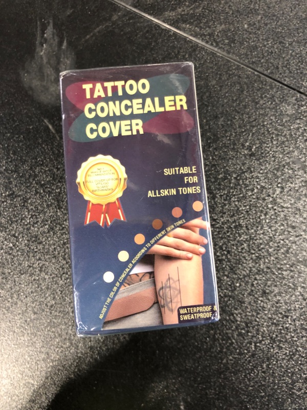 Photo 2 of **** ONLT CONCEALER**** Tattoo Cover Up Makeup Waterproof Concealer For Dark Spots, Scars, Vitiligo, And More - 2x30ml - Use on Body, For Legs, for Men and Women (2x30ml)