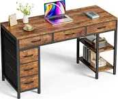 Photo 1 of ***PICTURE IS JUST AN EXAMPLE*** Desk with Shelfs/Drawers - Brown 