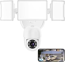 Photo 1 of 
Olafus
Floodlight Camera Outdoor, 2K Smart Security Cam, 55W 5500LM Outside Flood Light Wired, Exterior Motion Sensor LED Light Fixture with 360° Pan & Tilt, Color Night Vision for House Yard White
3.8 out of 5 stars 59