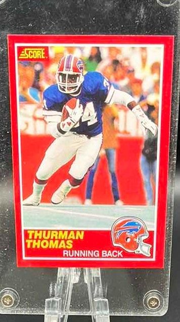 Photo 1 of 1989 THURMAN THOMAS SCORE ROOKIE CARD 211