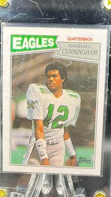 Photo 1 of 1987 RANDALL CUNNINGHAM TOPPS ROOKIE CARD 296