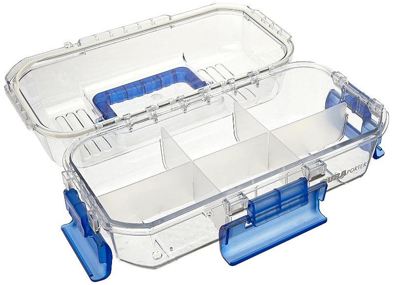 Photo 2 of DURAPORTER PORTABLE TRANSPORT BOX CLEAR 13” X 7” H7” 