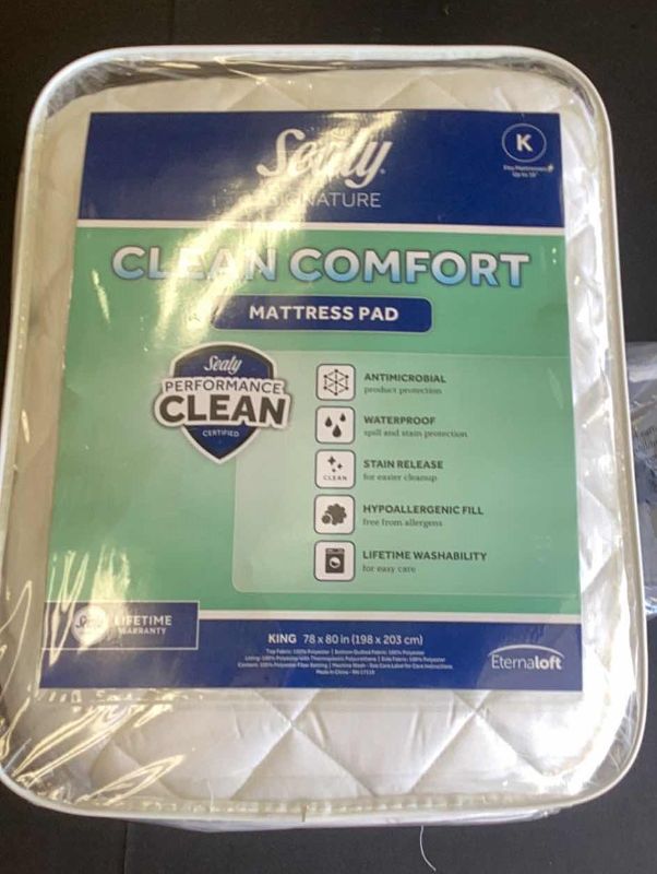 Photo 1 of SEALY SIGNATURE KING CLEAN COMFORT MATTRESS PAD