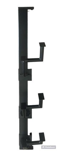 Photo 1 of METAL SLAT WALL 2 TIER CLOTHING MERCHANDISING DISPLAY RACK BLACK