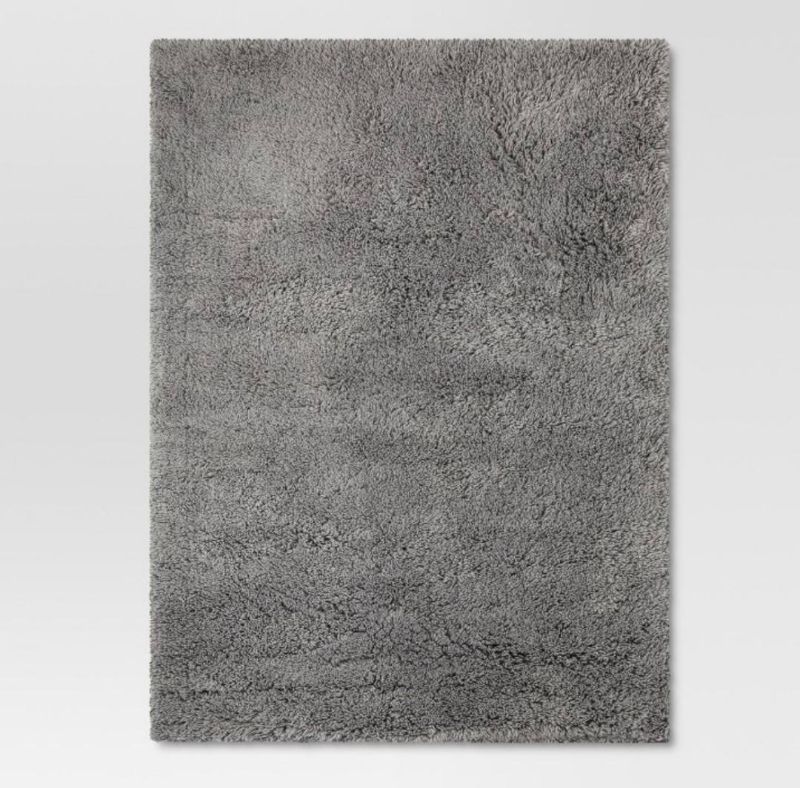 Photo 2 of Threshold 5’x7’ shag rug. Gray. $100