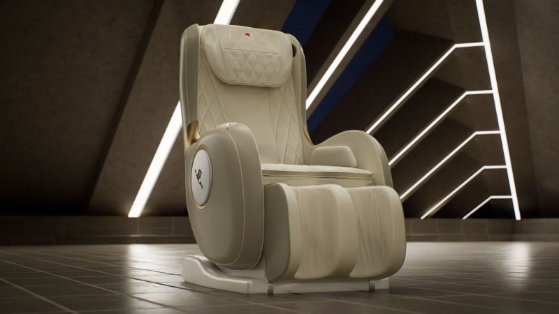 Photo 1 of IV RELIFE PRINCE RELAXIO LUXURY MASSAGE CHAIR W HAND MASSAGER PEARL CREAM NEW IN BOX