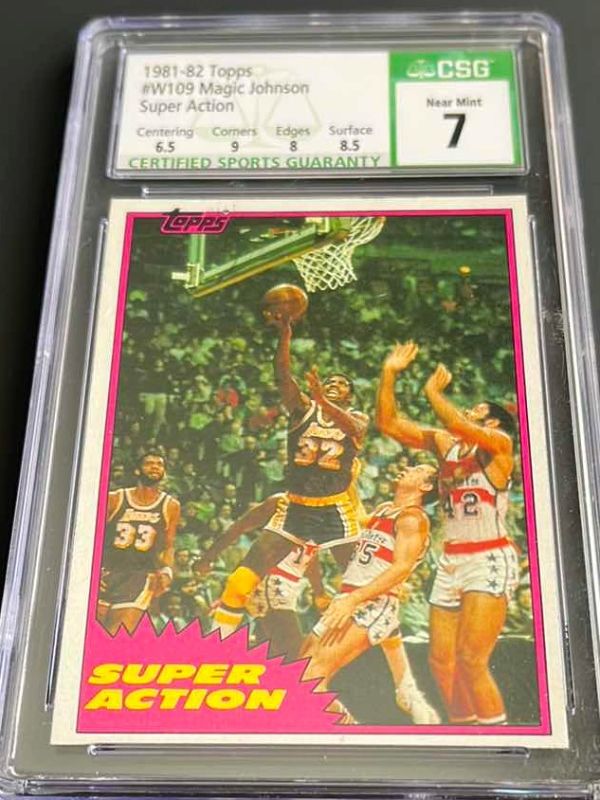 Photo 1 of 1981 TOPPS MAGIC JOHNSON RATED 7 CARD 109