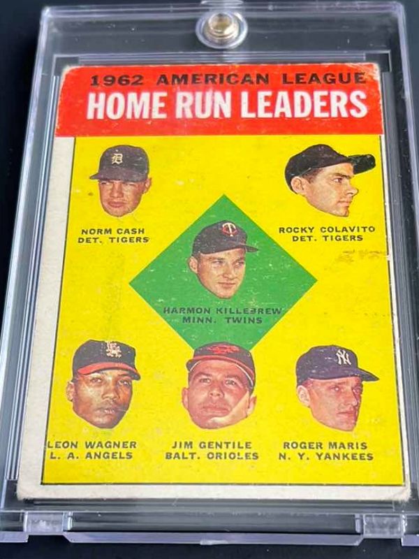 Photo 1 of 1963 ROGER MARIS & HARMON KILLERBREW TOPPS CARD 4