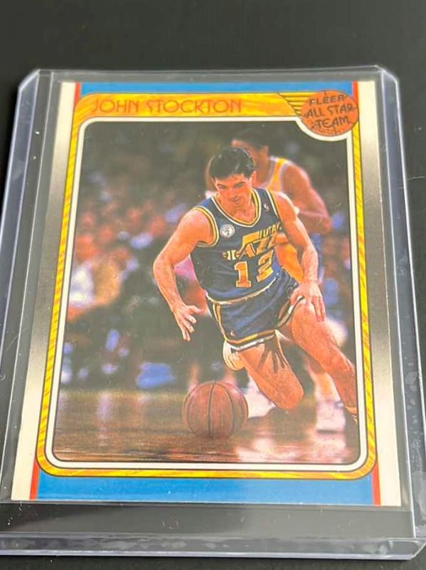 Photo 1 of 1988 JOHN STOCKTON FLEER ROOKIE CARD 127