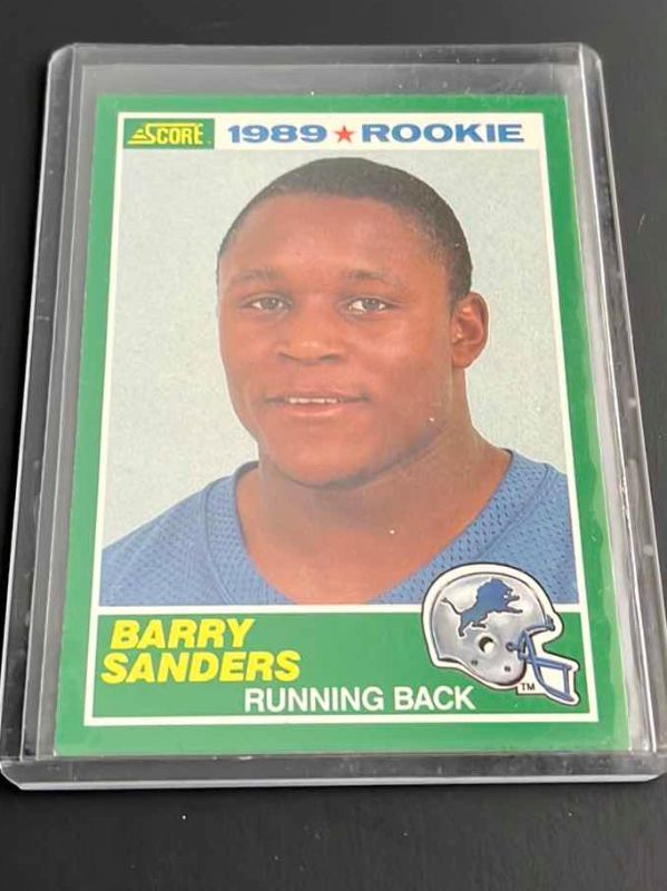 Photo 1 of 1989 BARRY SANDERS SCORE ROOKIE CARD 257