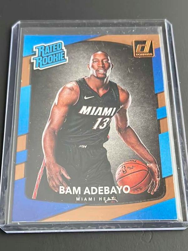 Photo 1 of 2017 BAM ADEBAYO PANINI RATED ROOKIE CARD 187